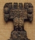 Detail of an Anglo-Saxon great square-headed brooch from Pagelsham, Essex.